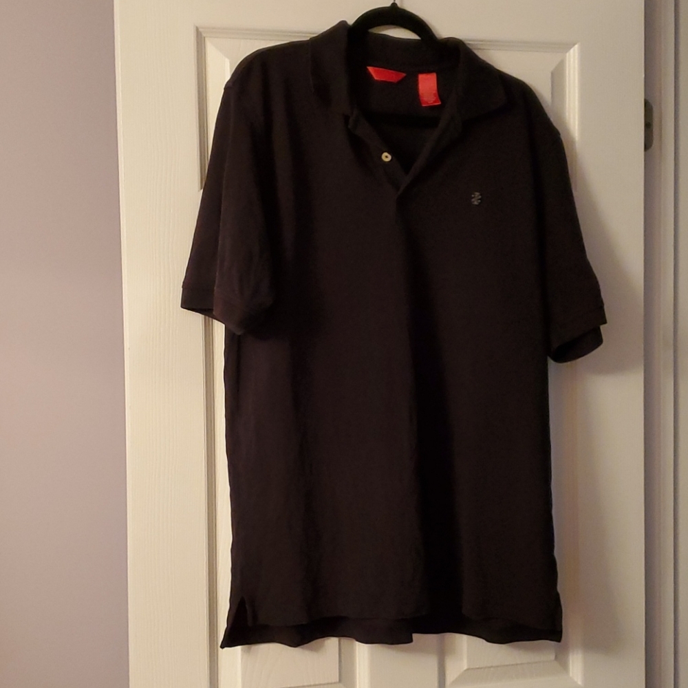 IZOD Black Golf Shirt L